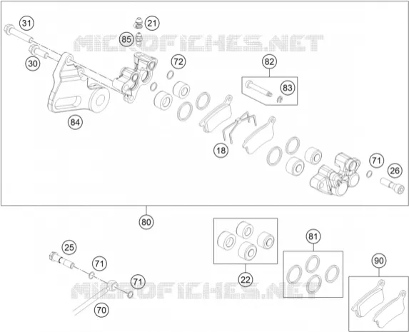 REAR BRAKE CALIPER