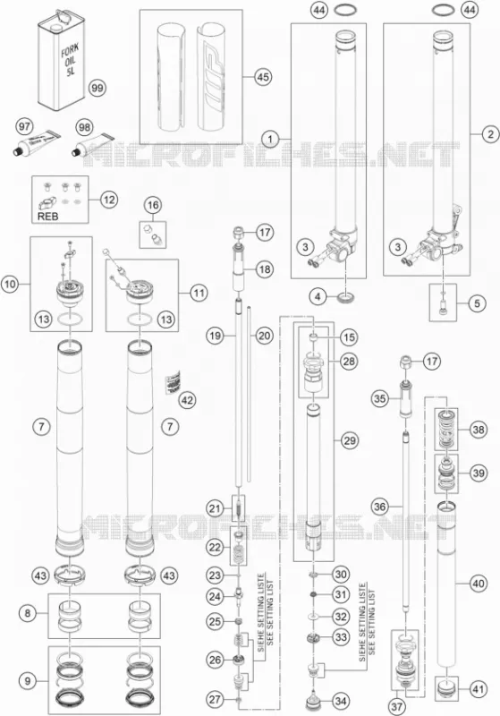 FRONT FORK (PARTS)