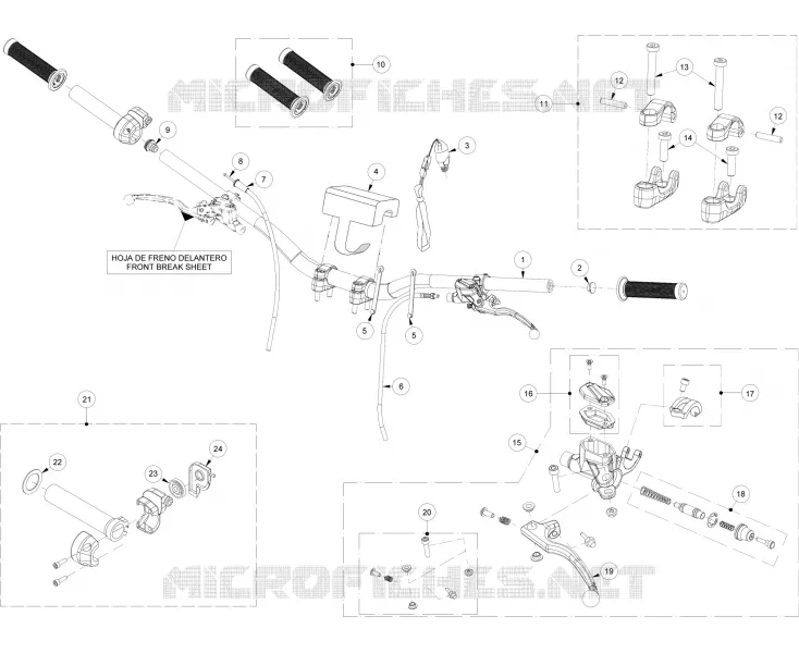 HANDLEBAR / MASTER CYLINDER