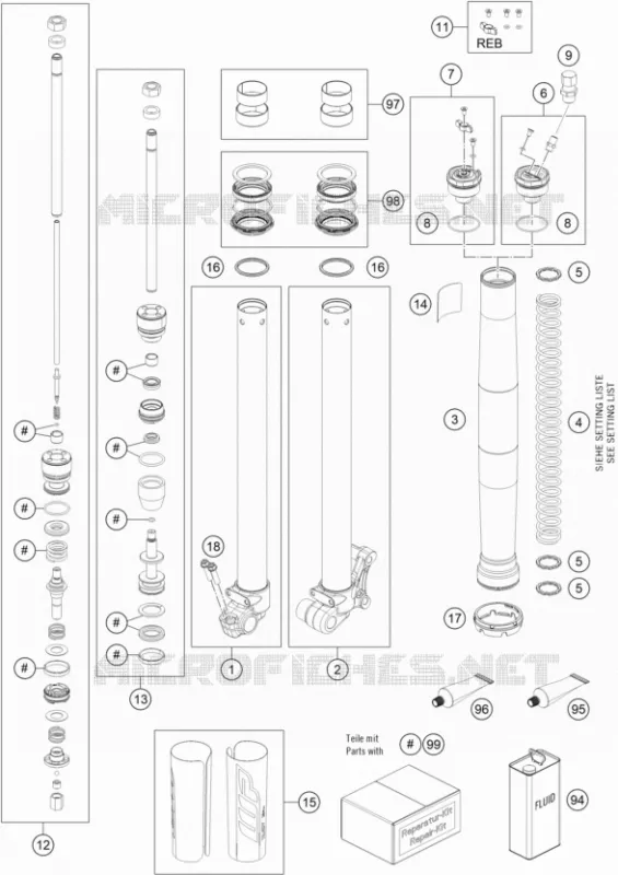 FRONT FORK (PARTS)