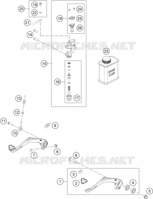 REAR BRAKE MASTER CYLINDER
