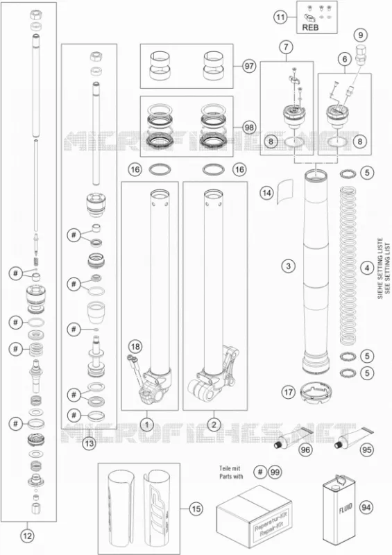 FRONT FORK (PARTS)
