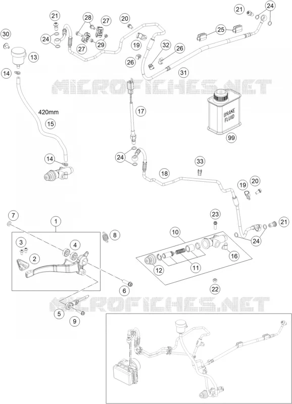 REAR BRAKE MASTER CYLINDER