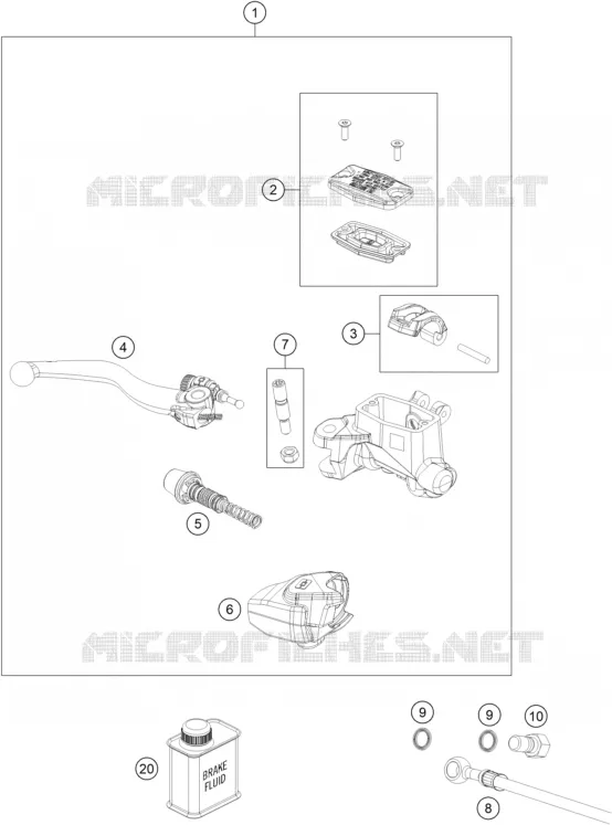 FRONT BRAKE MASTER CYLINDER