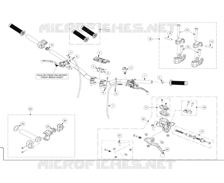 HANDLEBAR / MASTER CYLINDER