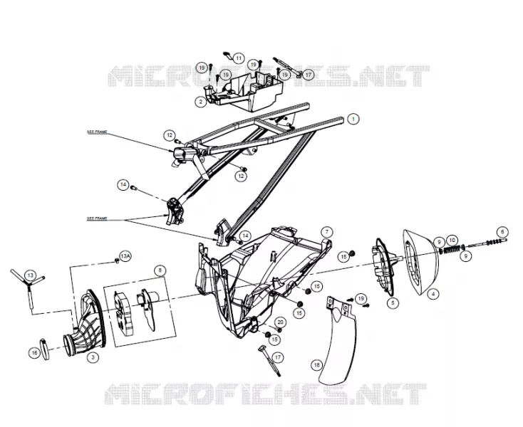 REAR SUB FRAME / AIR FILTER BOX