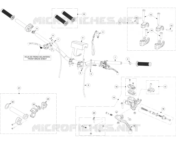 HANDLEBAR / MASTER CYLINDER