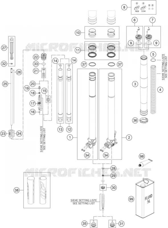 FRONT FORK (PARTS)