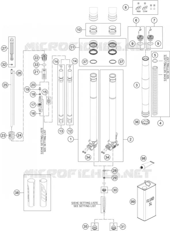 FRONT FORK (PARTS)