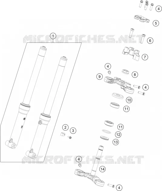 FRONT FORK / TRIPLE CLAMP