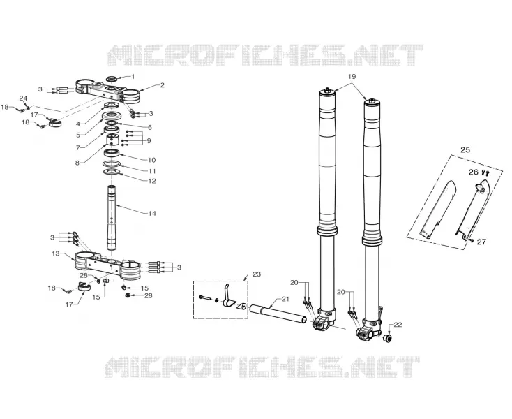 FRONT FORK / STEERING STEM
