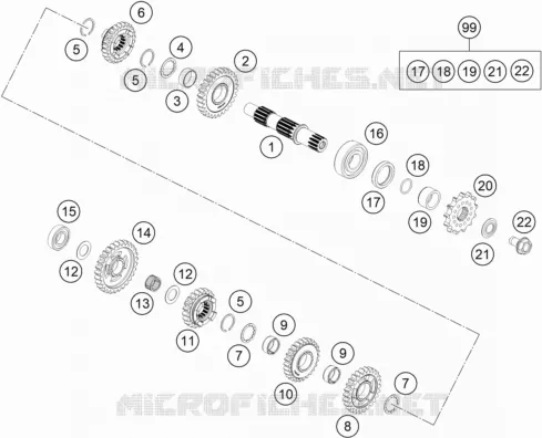 GEARBOX COUNTERSHAFT