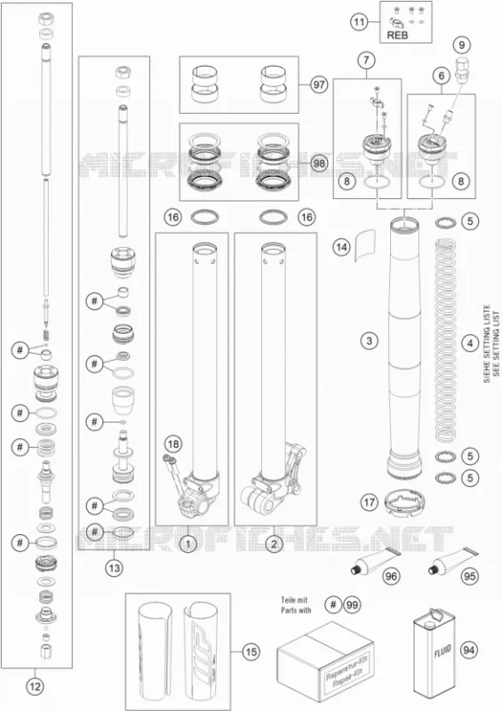 FRONT FORK (PARTS)
