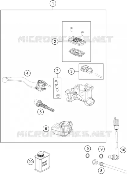 FRONT BRAKE MASTER CYLINDER