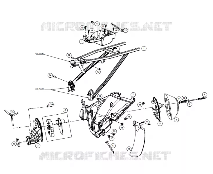 REAR SUB FRAME / AIR FILTER BOX