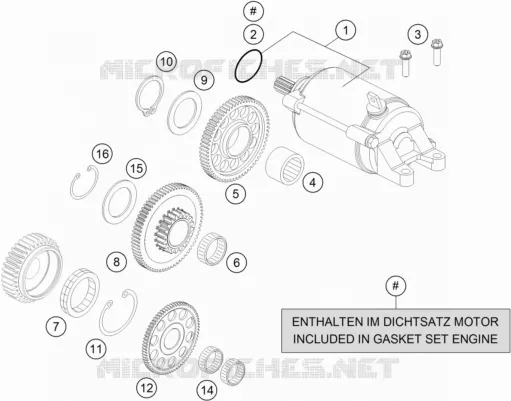 ELECTRIC STARTER MOTOR