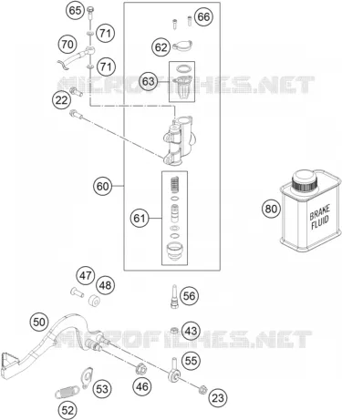 REAR BRAKE MASTER CYLINDER