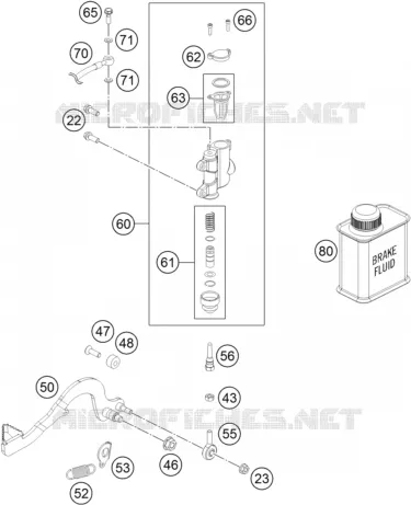 REAR BRAKE MASTER CYLINDER