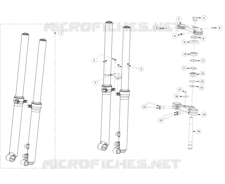 FRONT FORK / STEERING STEM