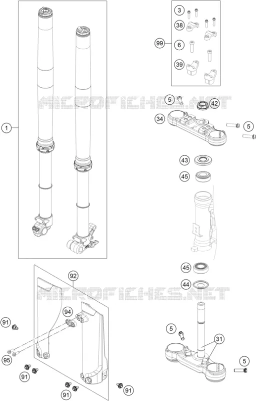 FRONT FORK / TRIPLE CLAMP