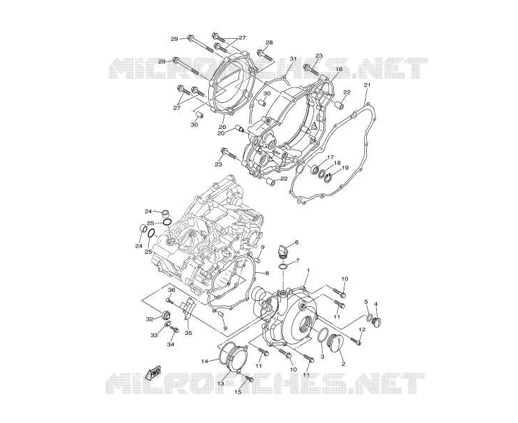 CLUTCH COVER / IGNITION 300