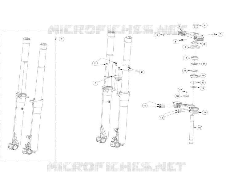 FRONT FORK / STEERING STEM
