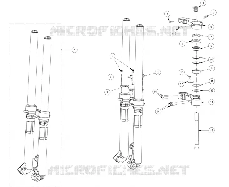 FRONT FORK / STEERING STEM