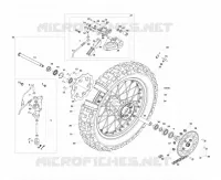 REAR WHEEL / BRAKE CALIPER