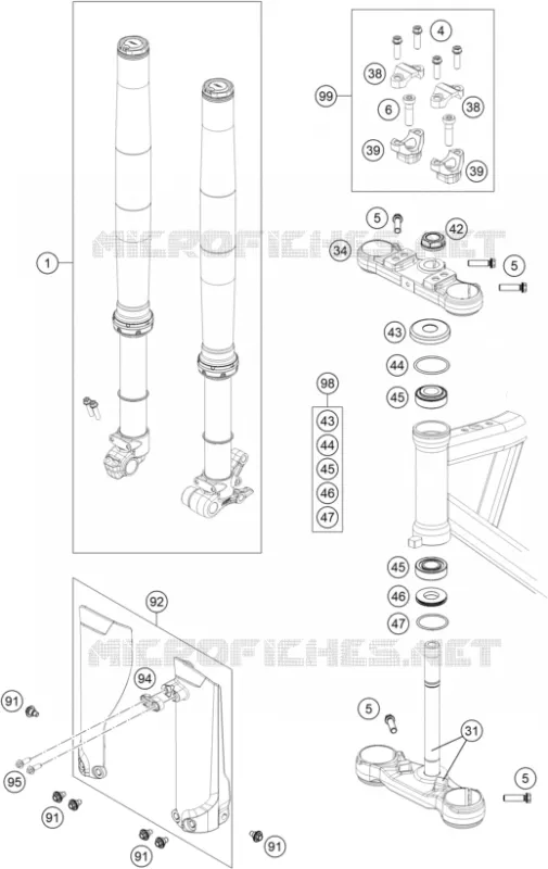 FRONT FORK / TRIPLE CLAMP