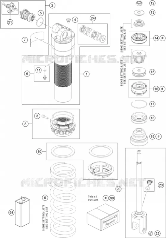 SHOCK ABSORBER (PARTS)