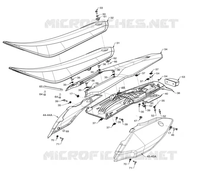 SEAT / REAR PLASTIC