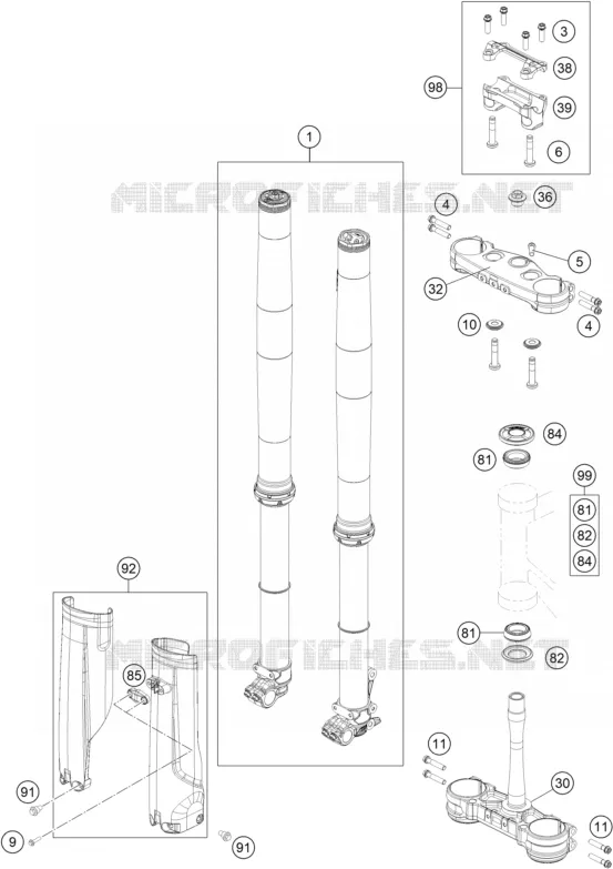 FRONT FORK / TRIPLE CLAMP