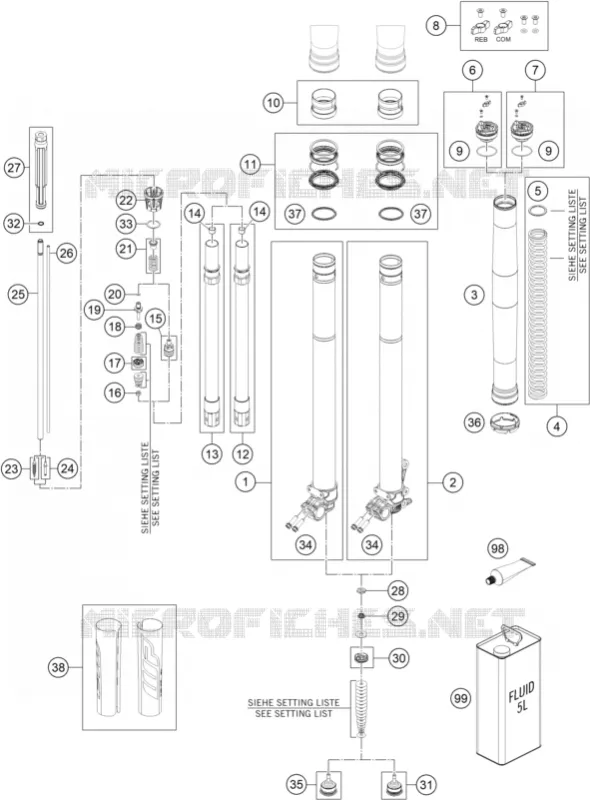 FRONT FORK (PARTS)