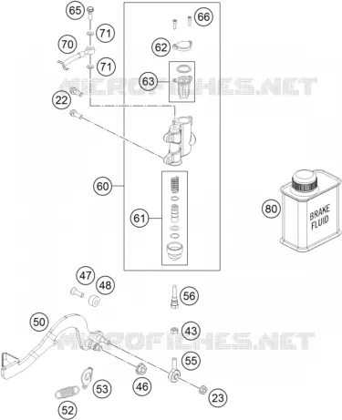 REAR BRAKE MASTER CYLINDER