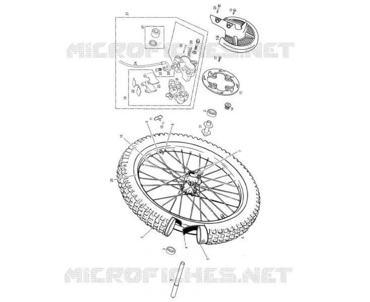FRONT WHEEL / BRAKE