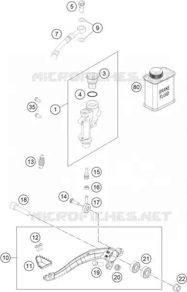 REAR BRAKE MASTER CYLINDER