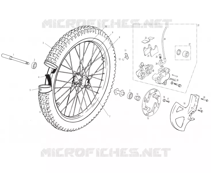 FRONT WHEEL / BRAKE