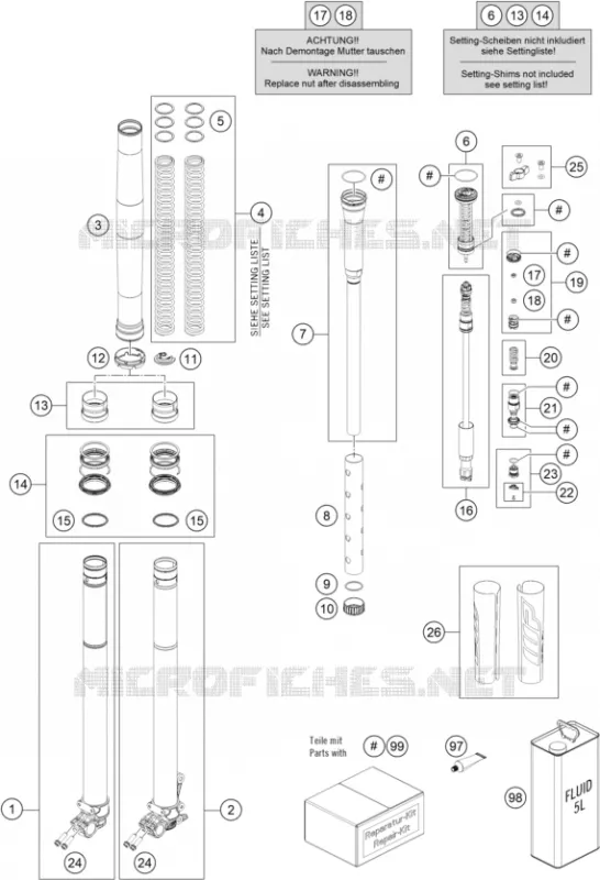 FRONT FORK (PARTS)