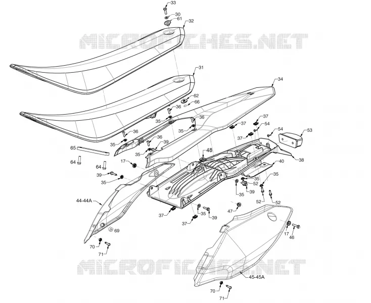 SEAT / REAR PLASTIC