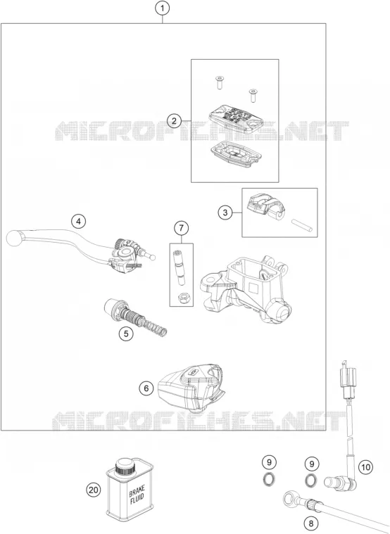 FRONT BRAKE MASTER CYLINDER