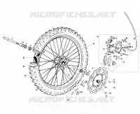 FRONT WHEEL / BRAKE CALIPER
