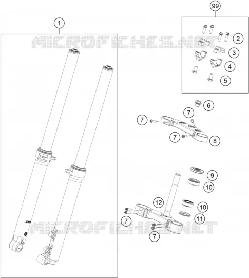FRONT FORK / TRIPLE CLAMP