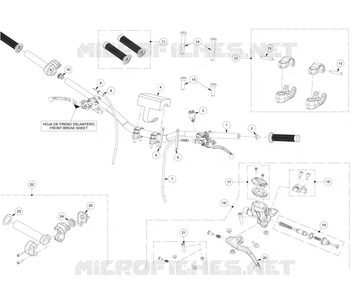 HANDLEBAR / MASTER CYLINDER
