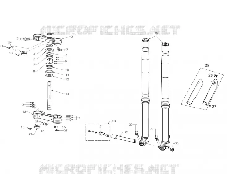 FRONT FORK / STEERING STEM