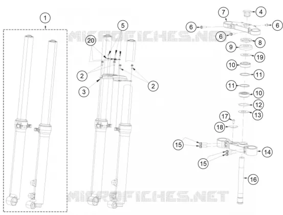 FRONT FORK / TRIPLE CLAMP
