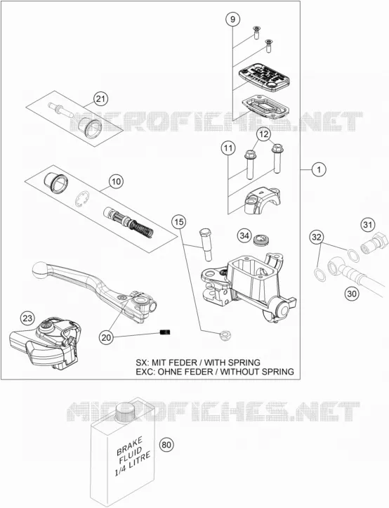 FRONT BRAKE MASTER CYLINDER