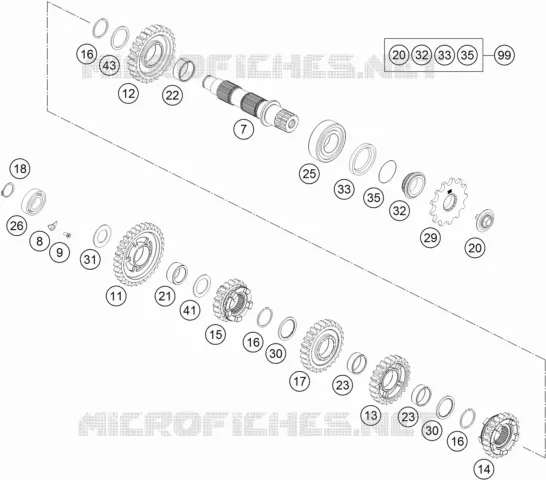 GEARBOX COUNTERSHAFT