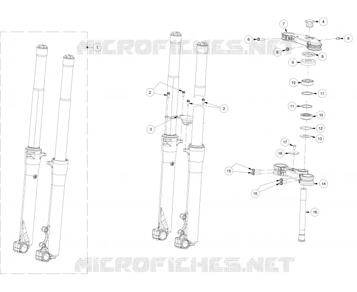 FRONT FORK / STEERING STEM